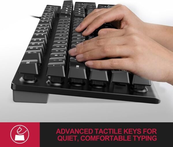 612Wotez4L._AC_SL1500_ Review of NPET K10 Wired Gaming Keyboard Full-Size Design and Spill-Resistant Features