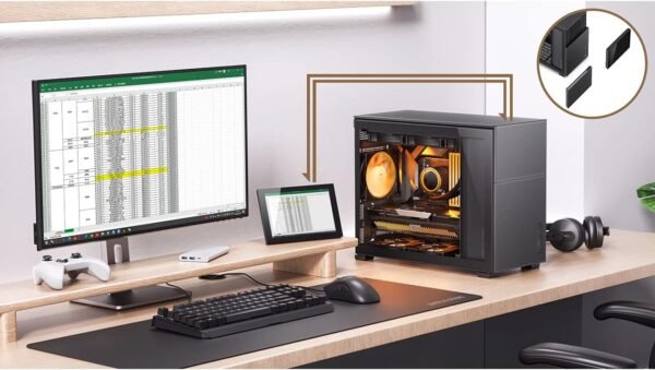 6173kJRzRdL._AC_SL1280_ Jonsbo D31 Mesh Black Micro ATX PC Case Review with Screen and RTX 4090 Support