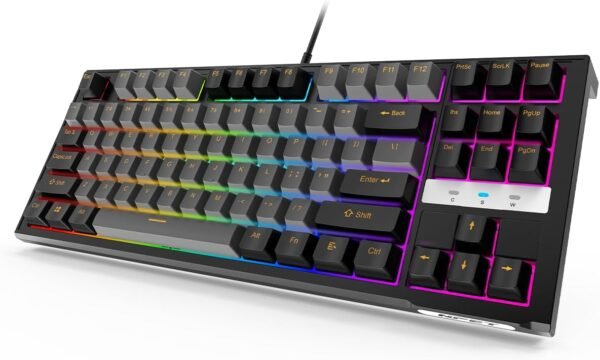 619JFBKozJL._AC_SL1500_ Review of NPET CR87 Mechanical Gaming Keyboard Hot-Swappable Compact RGB for Gamers