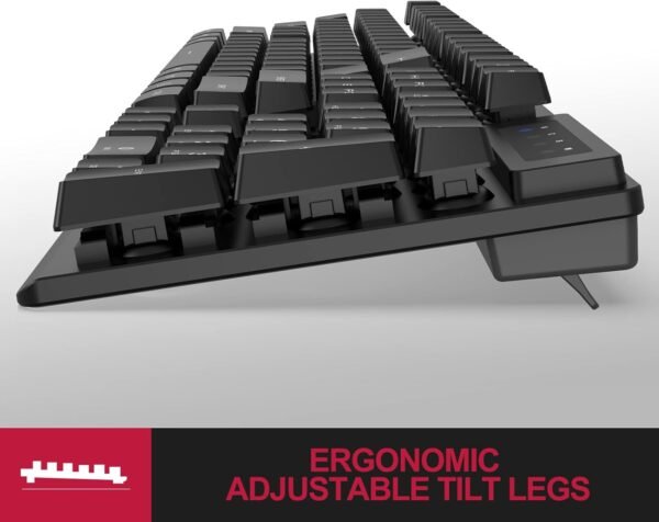 61Dm2o9lEeL._AC_SL1500_ Review of NPET K10 Wired Gaming Keyboard Full-Size Design and Spill-Resistant Features