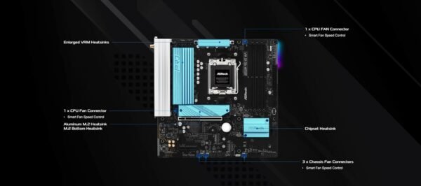 61M-SGC2faL._AC_SL1500_ ASRock B850M Pro RS WiFi 6E Motherboard review for AMD Ryzen builds