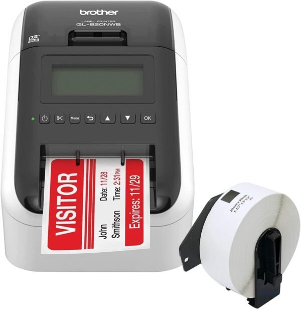 61dJCi21MtL._AC_SL1500_ Brother QL-820NWB Label Printer Review WiFi Bluetooth Connectivity with Fast Printing