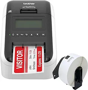 61dJCi21MtL.__AC_SX300_SY300_QL70_FMwebp_ Brother QL-820NWB Label Printer Review WiFi Bluetooth Connectivity with Fast Printing