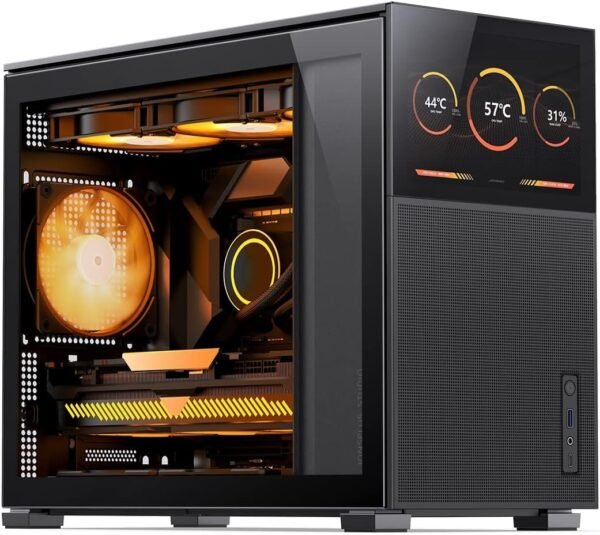719ZDcCEw-L._AC_SL1280_ Jonsbo D31 Mesh Black Micro ATX PC Case Review with Screen and RTX 4090 Support