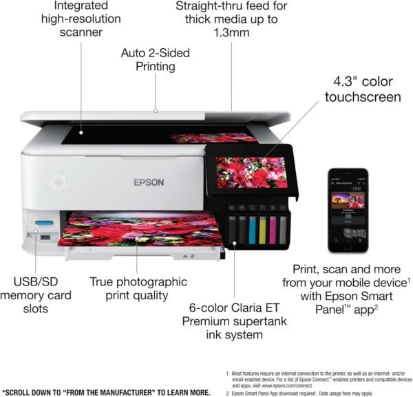 71AILgWf9rL._AC_SL1500_ Epson EcoTank Photo ET-8500 Printer review Vibrant Ink Efficiency and Photo Quality