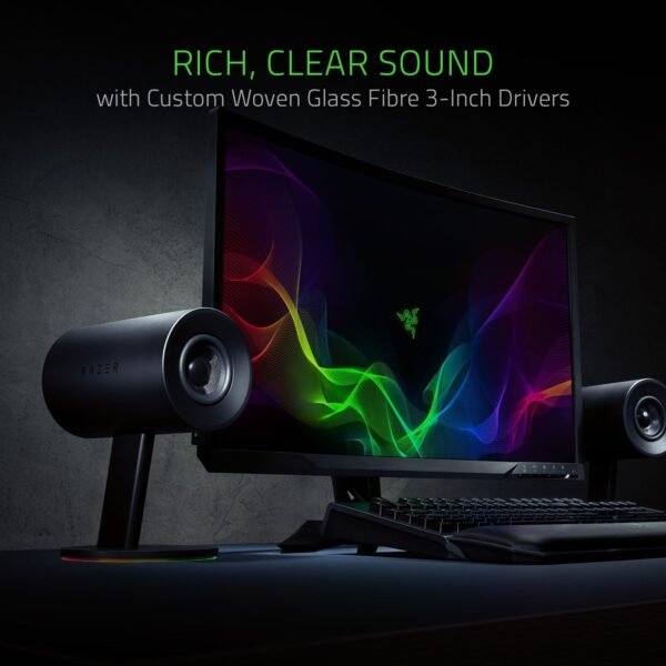 71HuxSOflL._AC_SL1500_ Razer Nommo Chroma review of PC gaming speakers with rich bass output