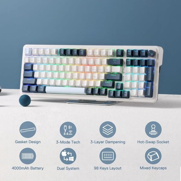 71QMRbXOgSL._AC_SL1500_ Redragon K686 PRO Wireless Gaming Keyboard Review 2024 Compact Design and Impressive Features
