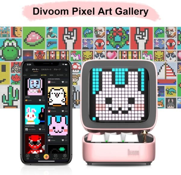 71QdRYX1ozL._AC_SL1500_ Divoom Ditoo Bluetooth Speaker review Fun Pixel Art Gadget for Music Lovers