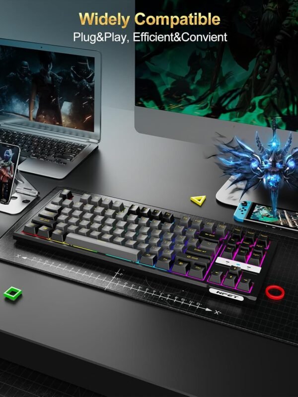71uRHaIuagL._AC_SL1500_ Review of NPET CR87 Mechanical Gaming Keyboard Hot-Swappable Compact RGB for Gamers