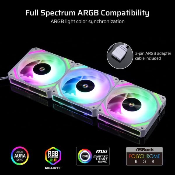 71wjF61k1vL._SL1500_ Review of LTC CF-121D 120mm ARGB PC Case Fans for Efficient Cooling