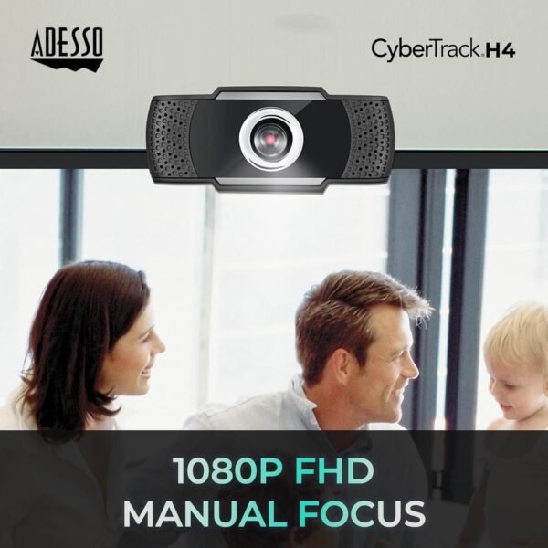 71y-cj5iX3L._AC_SL1500_ Adesso CyberTrack H4 Webcam 1080P Review High-Quality Video and Built-In Microphone