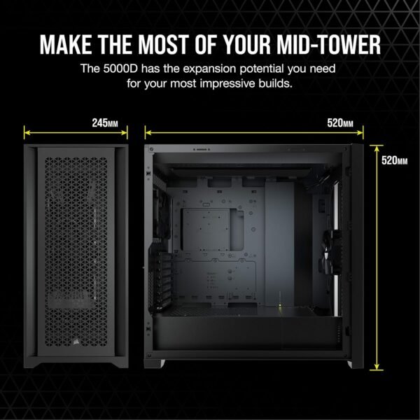 81WUbwDYx8L._AC_SL1500_ Corsair 5000D Airflow PC Case Review Sleek Design and Superior Cooling