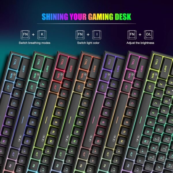 81eR-yq8fhL._AC_SL1500_ MageGee TS91 Mini 60% Gaming Keyboard Review Ultra-Compact RGB Backlit Keys Tested
