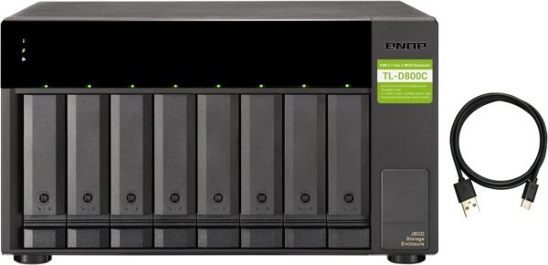 81gTtdBU0PL._AC_SL1500_ QNAP TL-D800C 8 Bay Desktop JBOD Storage Enclosure Review and Features Explained