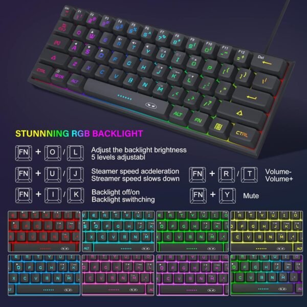 81nQje26y0L._AC_SL1500_ MageGee TS91 Mini 60% Gaming Keyboard Review Ultra-Compact RGB Backlit Keys Tested