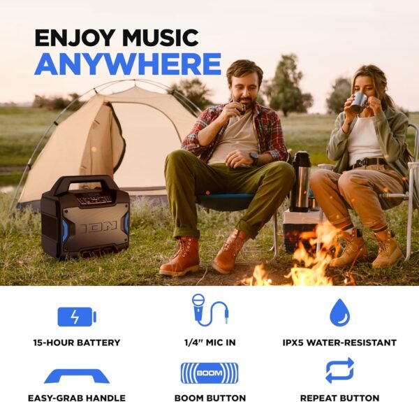 81tS2M-ZrKL._AC_SL1500_ ION Tailgater Boom review portable Bluetooth speaker with 60W power and water resistance