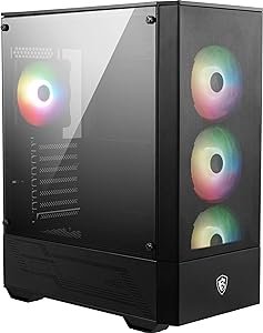 81uLEqMn9L._AC_SY300_SX300_ MSI MAG Forge 112R review Mid-Tower Gaming PC Case with ARGB Fans