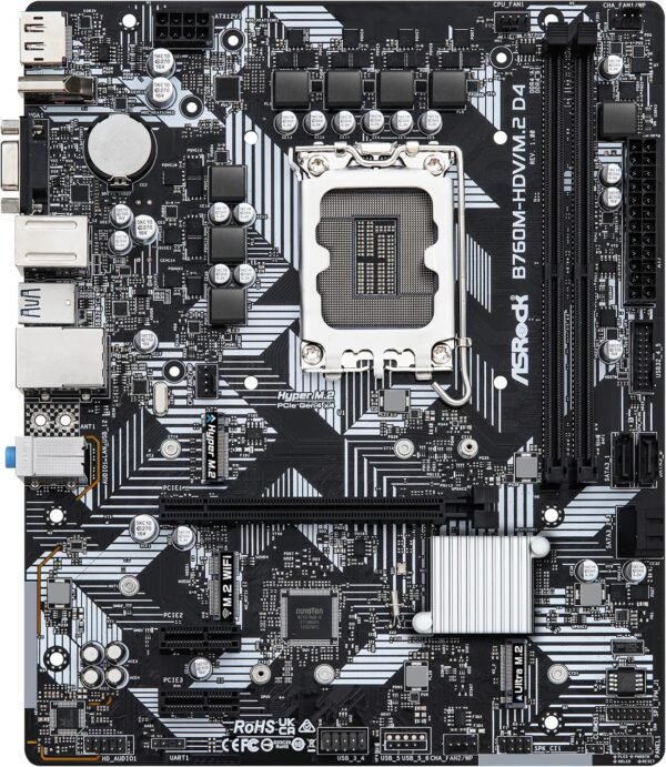 91Ynf-kaaIL._AC_SL1500_ ASRock B760M-HDV/M.2 D4 motherboard review powerful features for budget-friendly builds