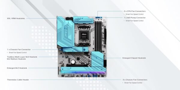 61l5zHPWN9L._AC_SL1500_ ASRock X870 Pro RS AMD Ryzen ATX Motherboard review with DDR5 and PCIe Gen5 insights