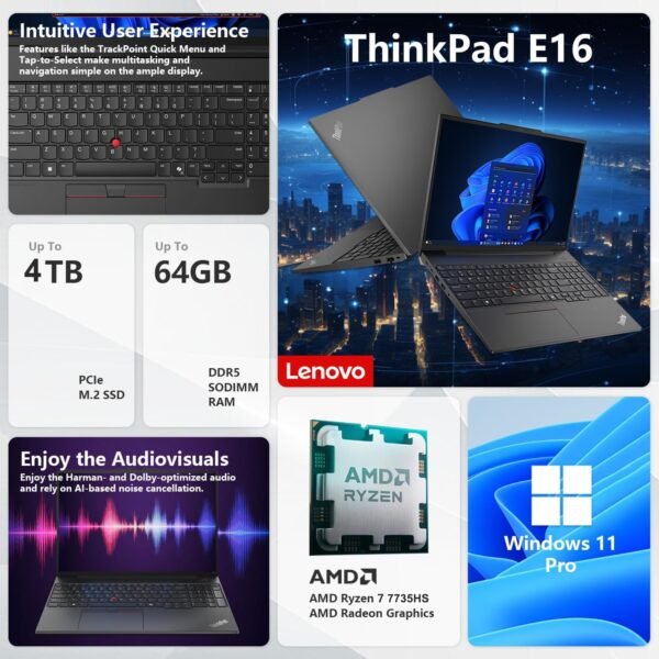 71BUrjxibHL._AC_SL1500_ Lenovo ThinkPad E16 Gen 2 Laptop Review Powerful AMD Ryzen Performance