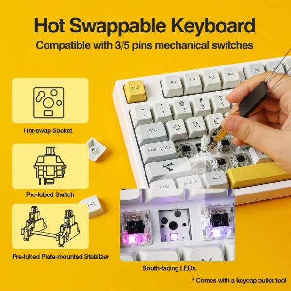 71Cuwk9R2oL._AC_SL1500_ EPOMAKER TH80 Pro Gaming Keyboard Review Hot-Swappable RGB Wireless and Wired Performance Tested