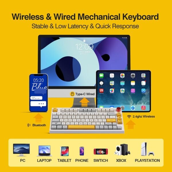 71J2LjF7PNL._AC_SL1500_ EPOMAKER TH80 Pro Gaming Keyboard Review Hot-Swappable RGB Wireless and Wired Performance Tested