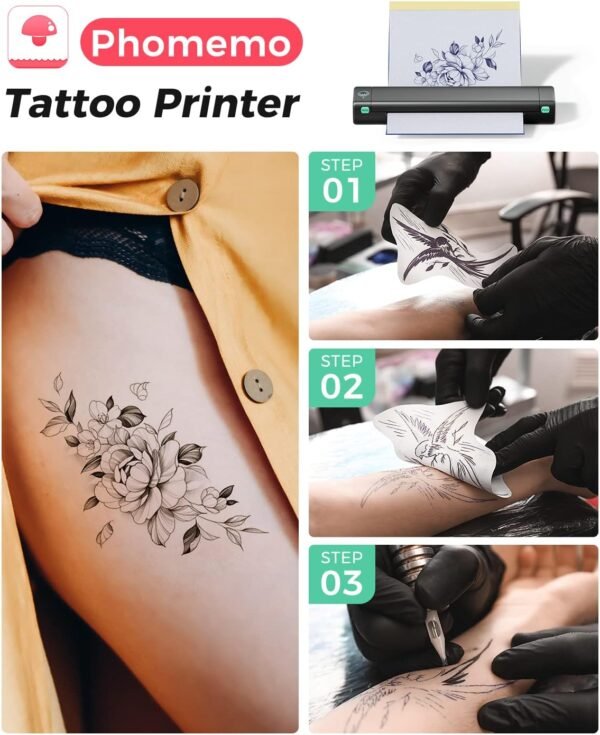 71Qlnd-kr0L._AC_SL1500_ Comprehensive review of Phomemo M08F wireless tattoo stencil printer for artists