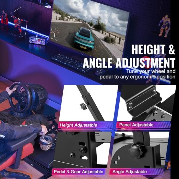 817F01kL8rL._SL1500_ VEVOR G920 Racing Steering Wheel Stand Review for Logitech and Thrustmaster Compatibility