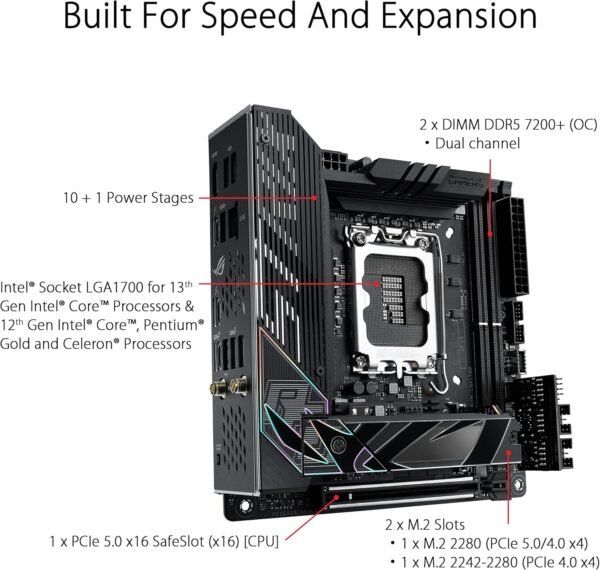 81exSkYeFSL._AC_SL1500_ ASUS ROG Strix Z790-I Gaming WiFi 6E Motherboard Review Best for Compact PC Builds
